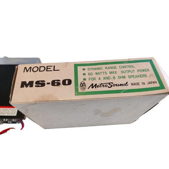 Vintage MetroSound Car Power Amplifier Model MS-60 With Original Box - Picture 13 of 14